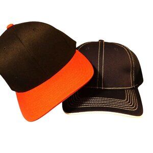 Pacific Headware Pro Model NEW Baseball Caps Size Sm-MD FlexFit Navy Black Red